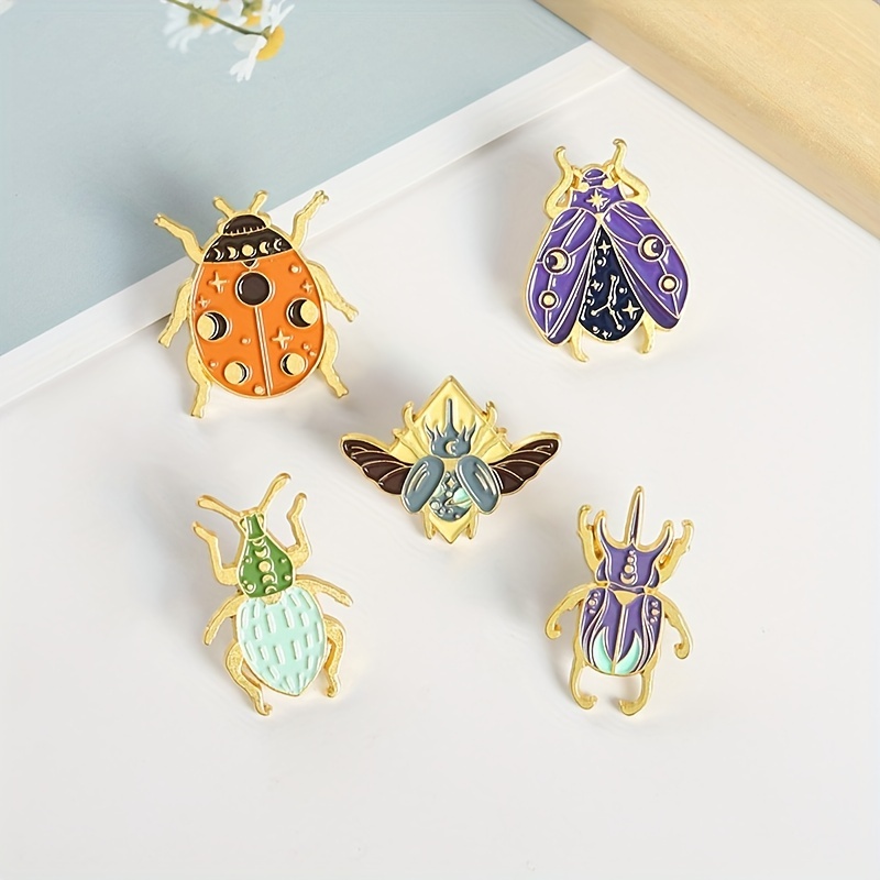 Cicada Bug Insect Brooch Enamel Pin Rhinestone Brooches And Pins For Women  Vintage Brooch Jewelry Luxury