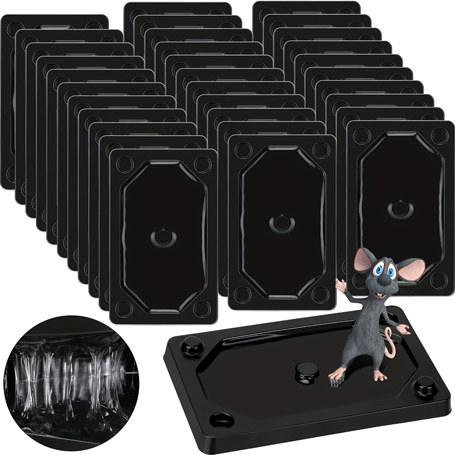 Black Transparent Rat Trap Strong Adhesive Rat Blanket - Temu