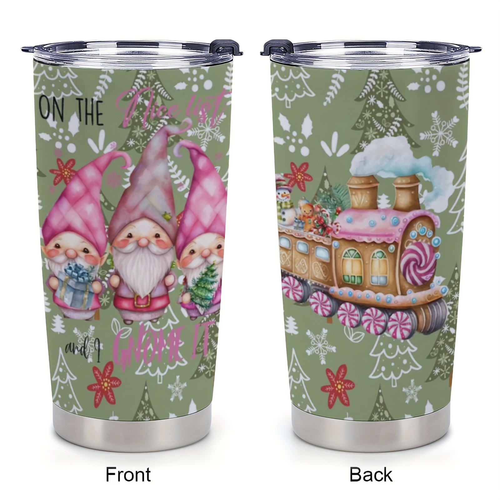 Pink Gnome Hearts Tumbler Cup – Amy's Coffee Mugs