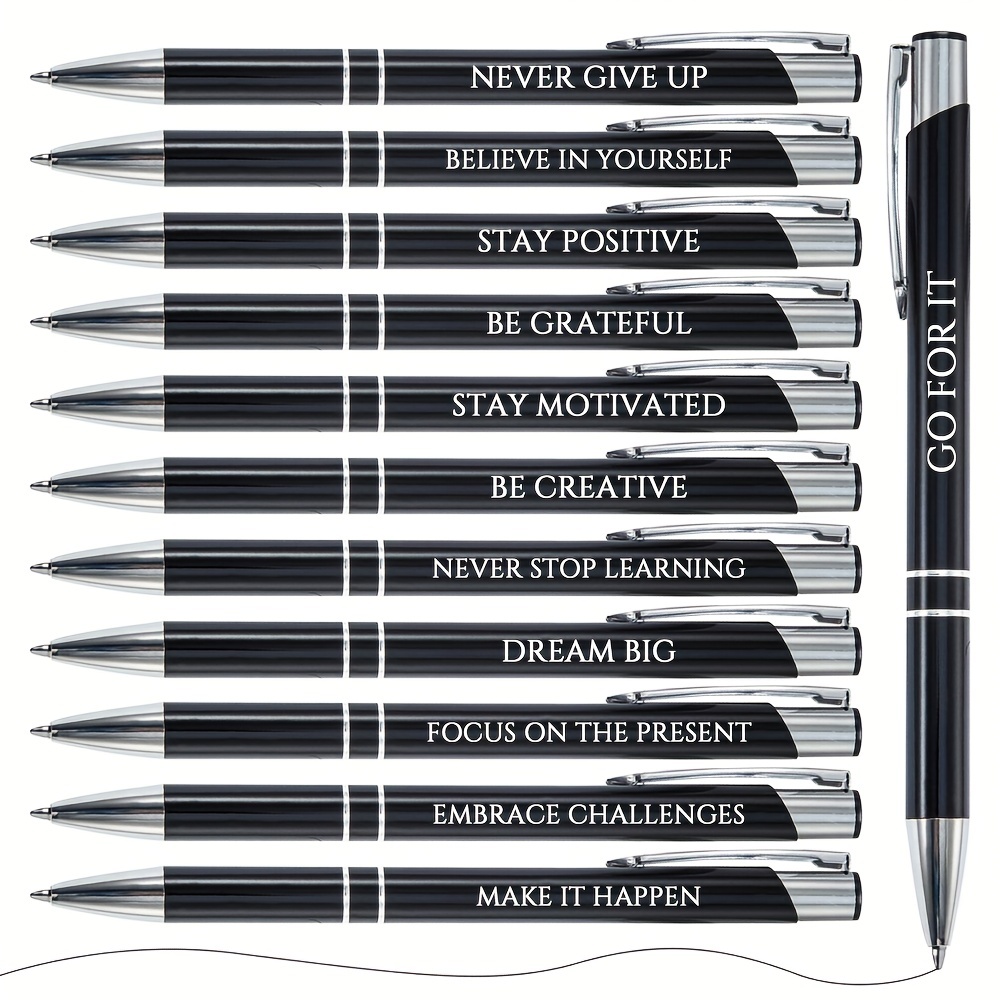 Inspirational Quotes Ballpoint Pens Funny Cute Work Pen With Soft Grip  Stylus Tip Snarky Motivational Messages For School Students Office  Coworkers, Black Ink - Temu Lithuania