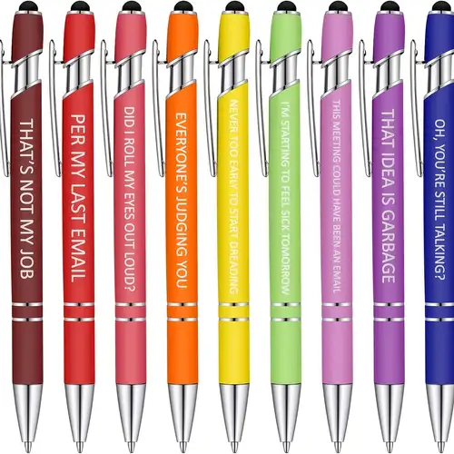 Sarcasm Pens 5PCS Engraved Pens For Sarcastic Souls Sarcastic Pens