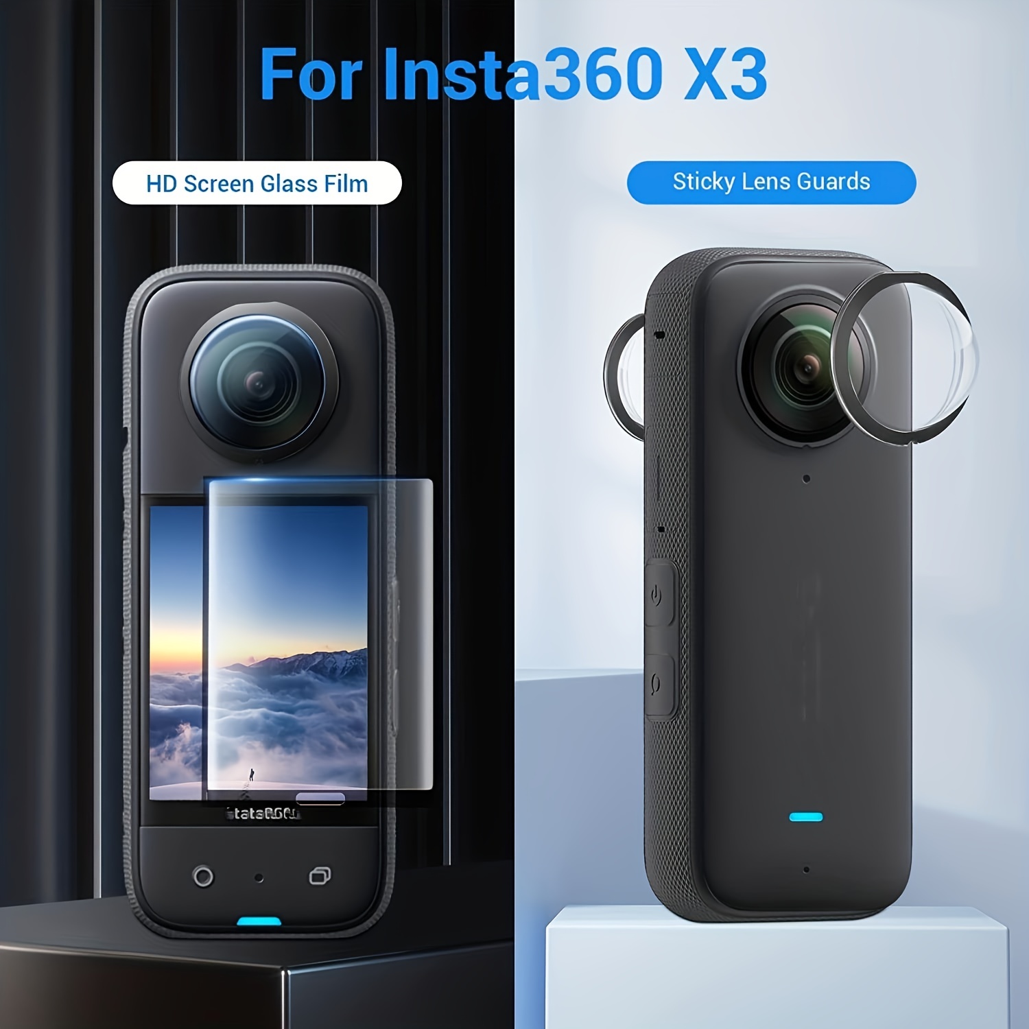 Moto Invisible Selfie Stick Monopode Guidon Support de montage pour Gopro  Max Hero 11 Insta360 One X2 X3 Accessoires