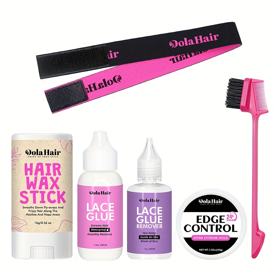 Doahair Lace Glue for Wigs, Wig Glue for Front Lace Wig Waterproof Super  Hold Hair Glue for Weave, Invisible Hair Bonding Glue Extreme Hold for Hair  Systems (1.3oz Lace Glue+2 Pcs Melting