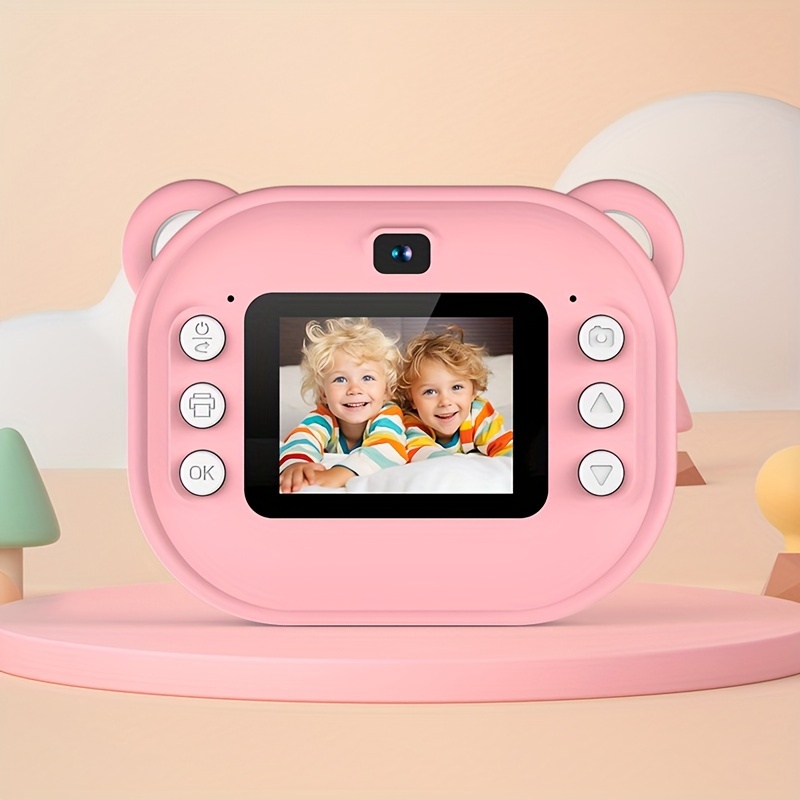 1080p Hd Bambini Fotocamera a stampa istantanea per bambini Fotocamera  Polaroid con carta fotografica termica Foto istantanea