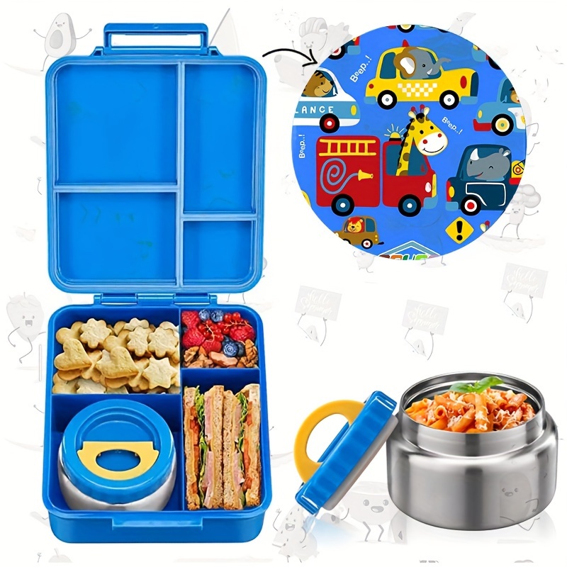Thermos lunch box loncheras for kids storage containers with stainless  steel jar lunch box kids durable easy to clean