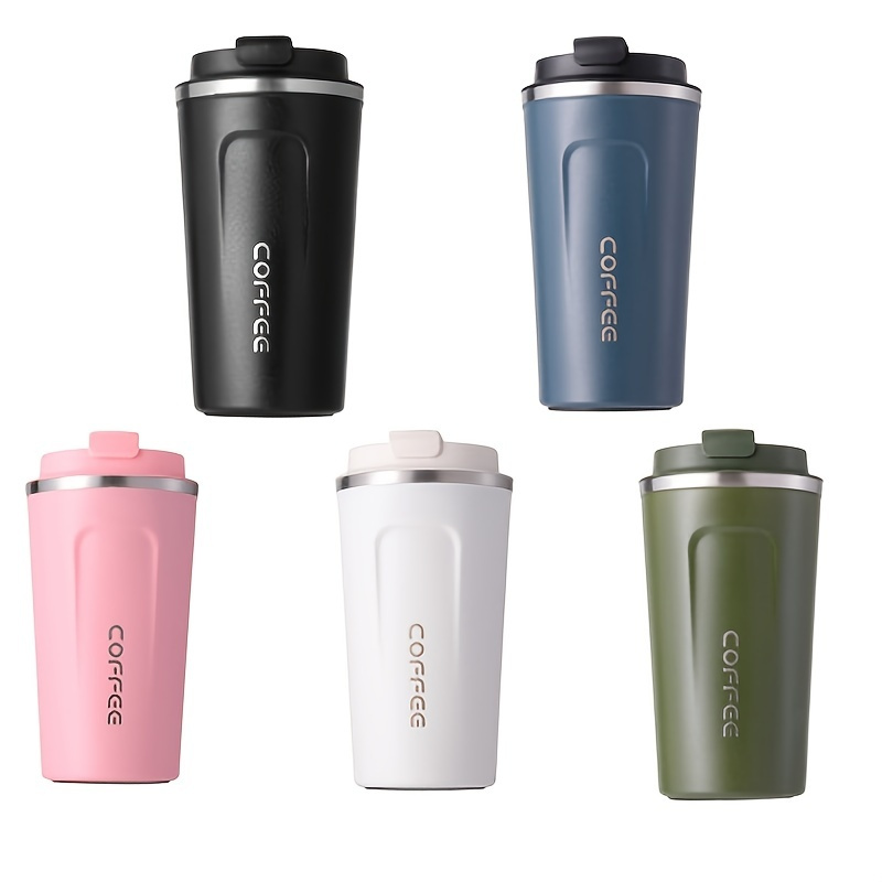 380ml/510ml Stainless Steel Car Coffee Cup Leakproof Insulated Thermal Thermos Cup Car Portable Travel Coffee Mug, Size: 510 ml