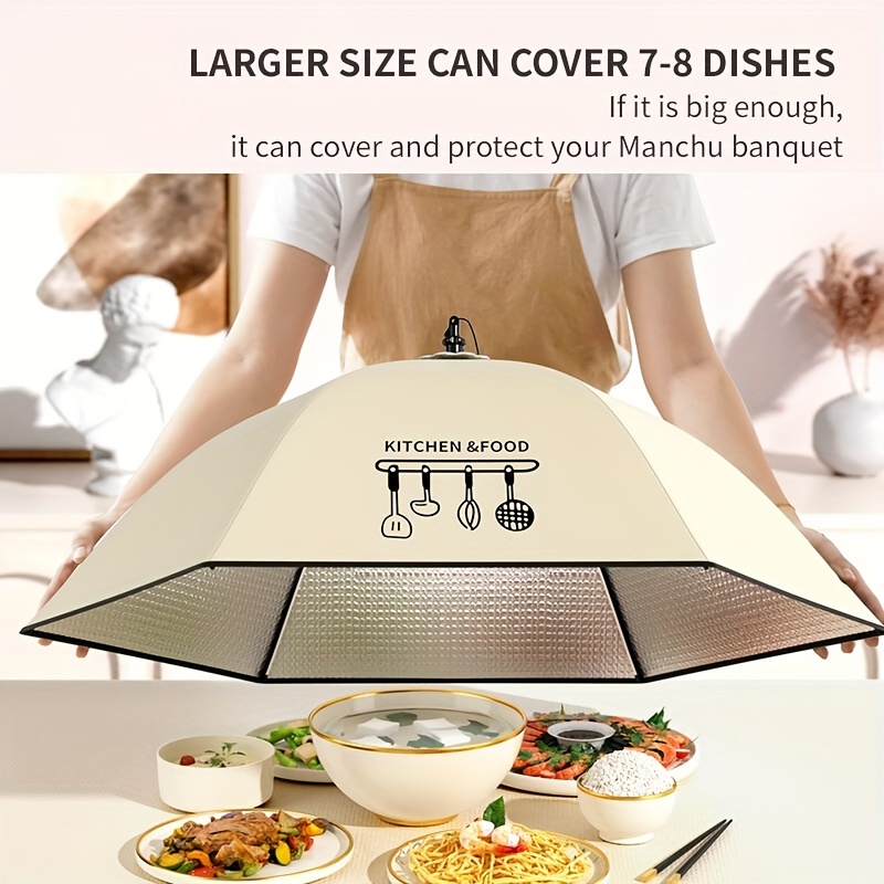 Folding Food Cover Portable Fly Cover Indoor Outdoor Bbq - Temu