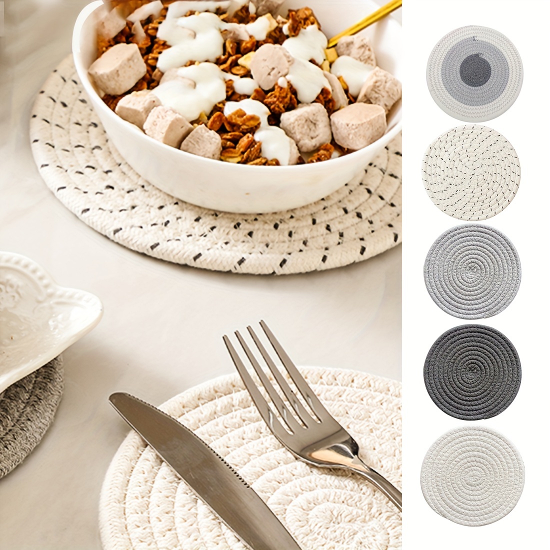 Round Food Grade Thicken Round Silicone Mat Placemat with Honeycomb - China  Placemat and Kitchenware Mat price