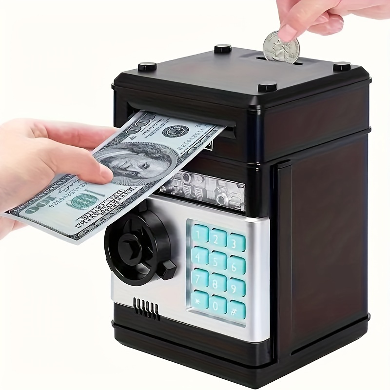 Caja de dinero para efectivo, Pequeña caja de efectivo, Organizador de  dinero con cerradura de haya de madera, Caja de almacenamiento de dinero