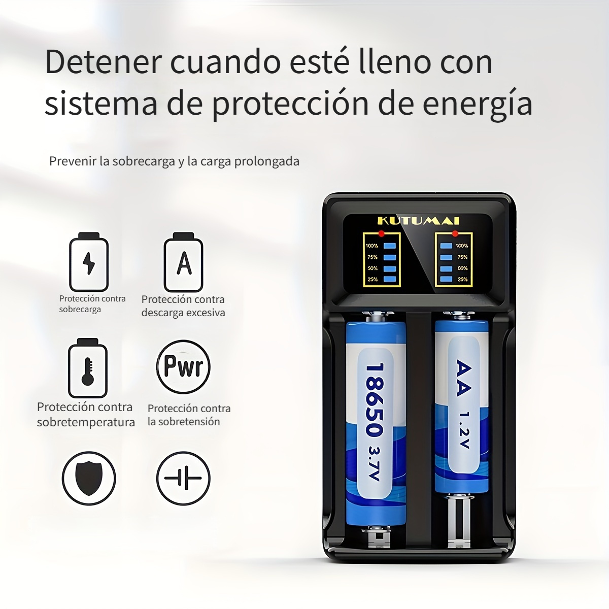 Nuevo Cargador Universal Batería Usb Cargador Rápido Pilas - Temu Mexico