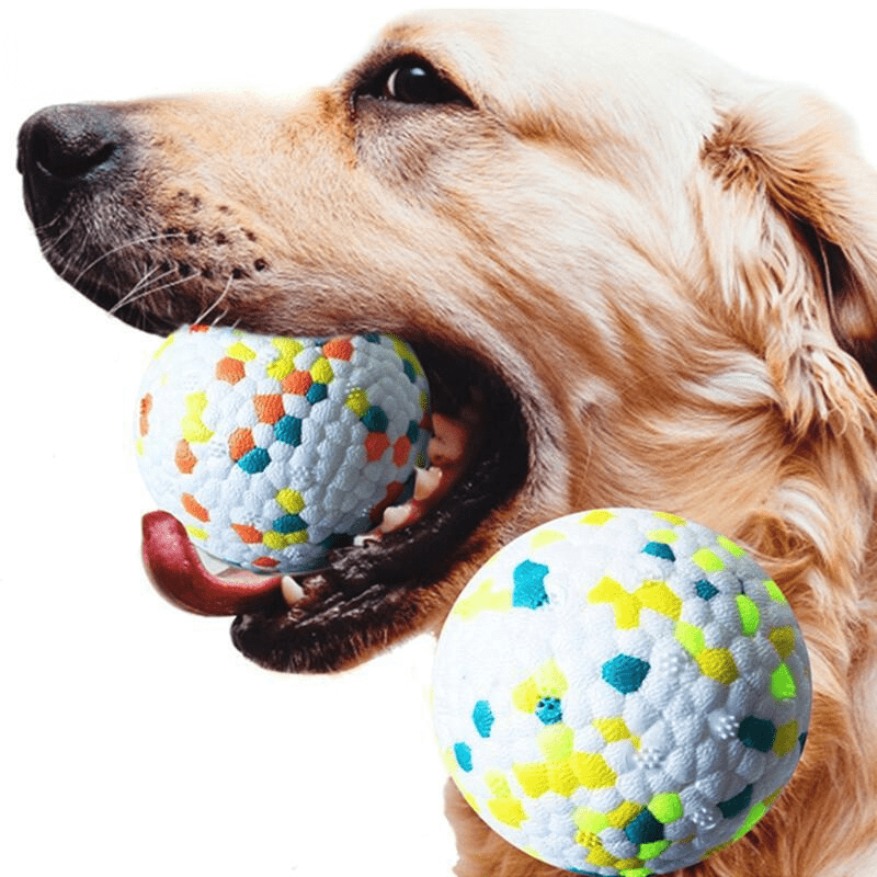  Pelota de juguete interactiva para perros masticadores  agresivos, pelota de búsqueda duradera para perros con risitas chirriantes,  divertida bola de goma elástica para perros, juguete masticable para  limpieza de dientes pequeños