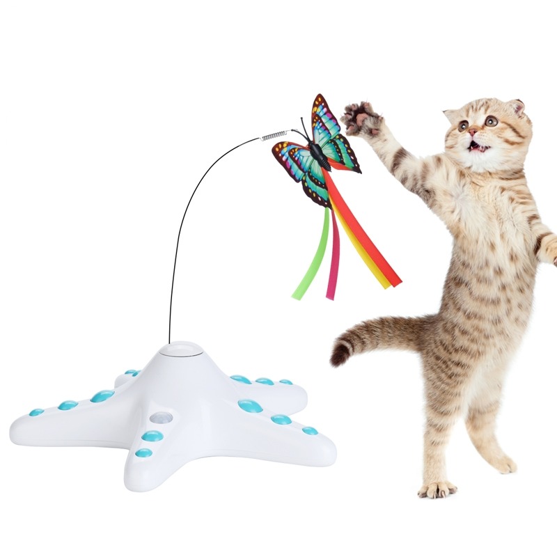 Brinquedo de Bola de Provocação de Gato, Varinha de Provocação de Jogo  Automático para Gato Giratória de 360 ​​graus para Ambientes Internos  (Rosa) : : Pet Shop