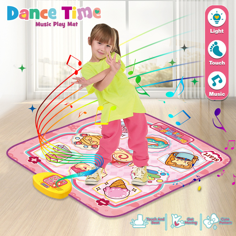 Enfants Jouet éducatif interactif Tapis de danse musical avec 6