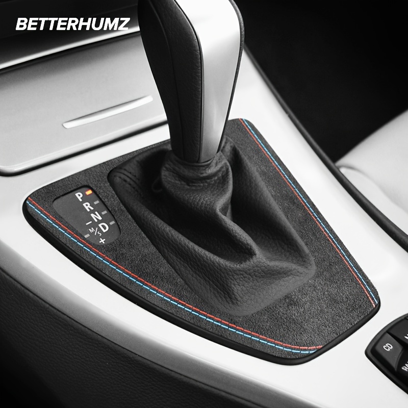 For BMW E46 1998-2004 Carbon Fiber Car Stickers Central Control Gear Panel  Frame Decoration Sticker Cover Car Interior Accessories