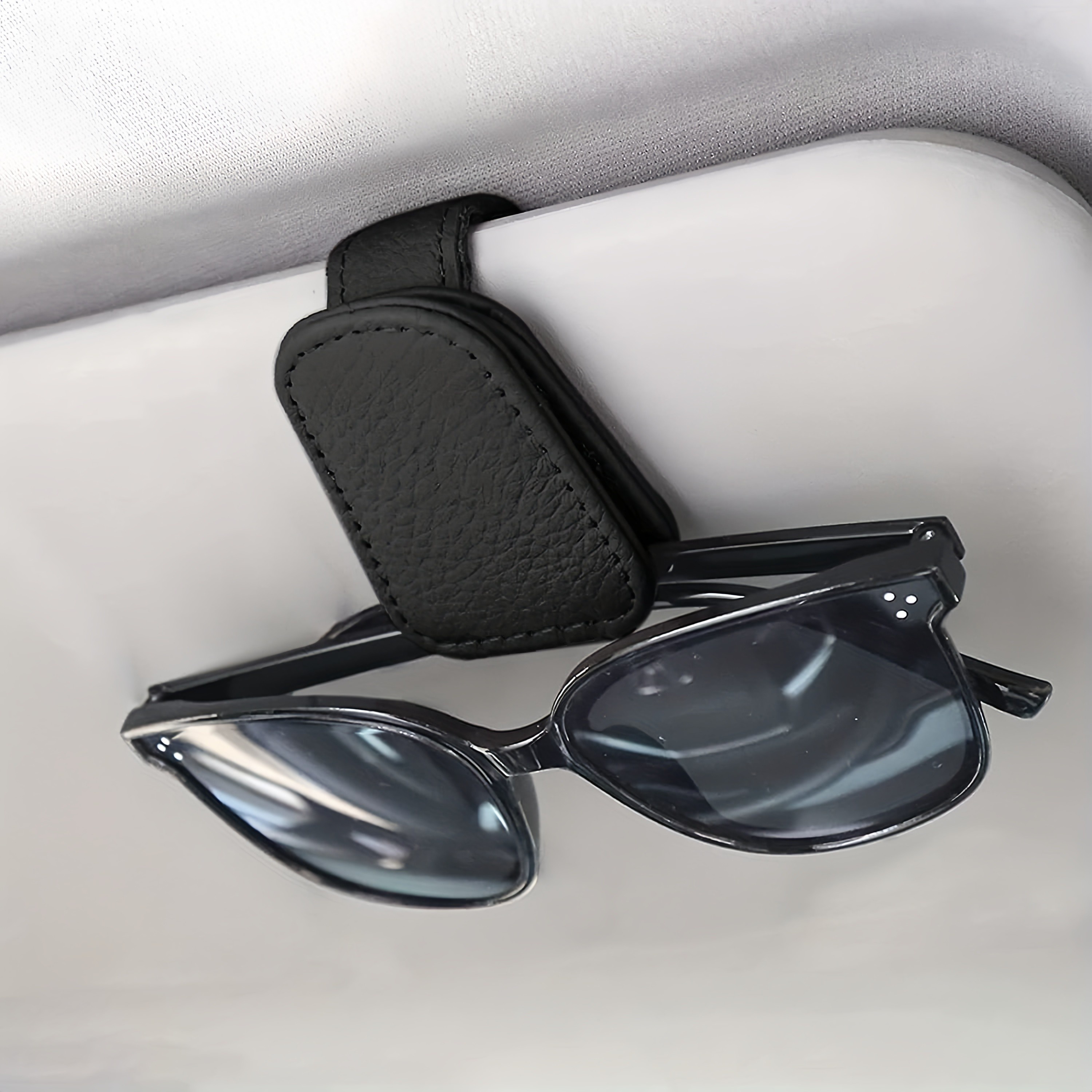 Gafas de sol de aluminio para coche, accesorios para el coche, con Clip  para la consola