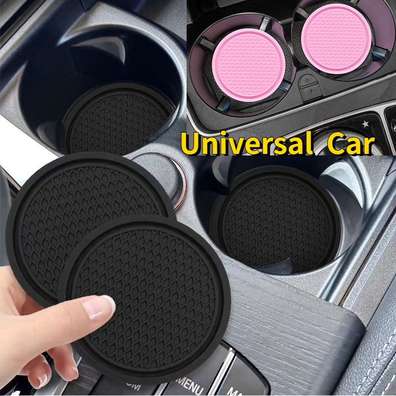 YR 2.75 Inches Car Coasters for Drinks Absorbent, Cute Car Coasters for  Women, Removable Cup Holder Coaster for Your Car, Auto Accessories for  Women 