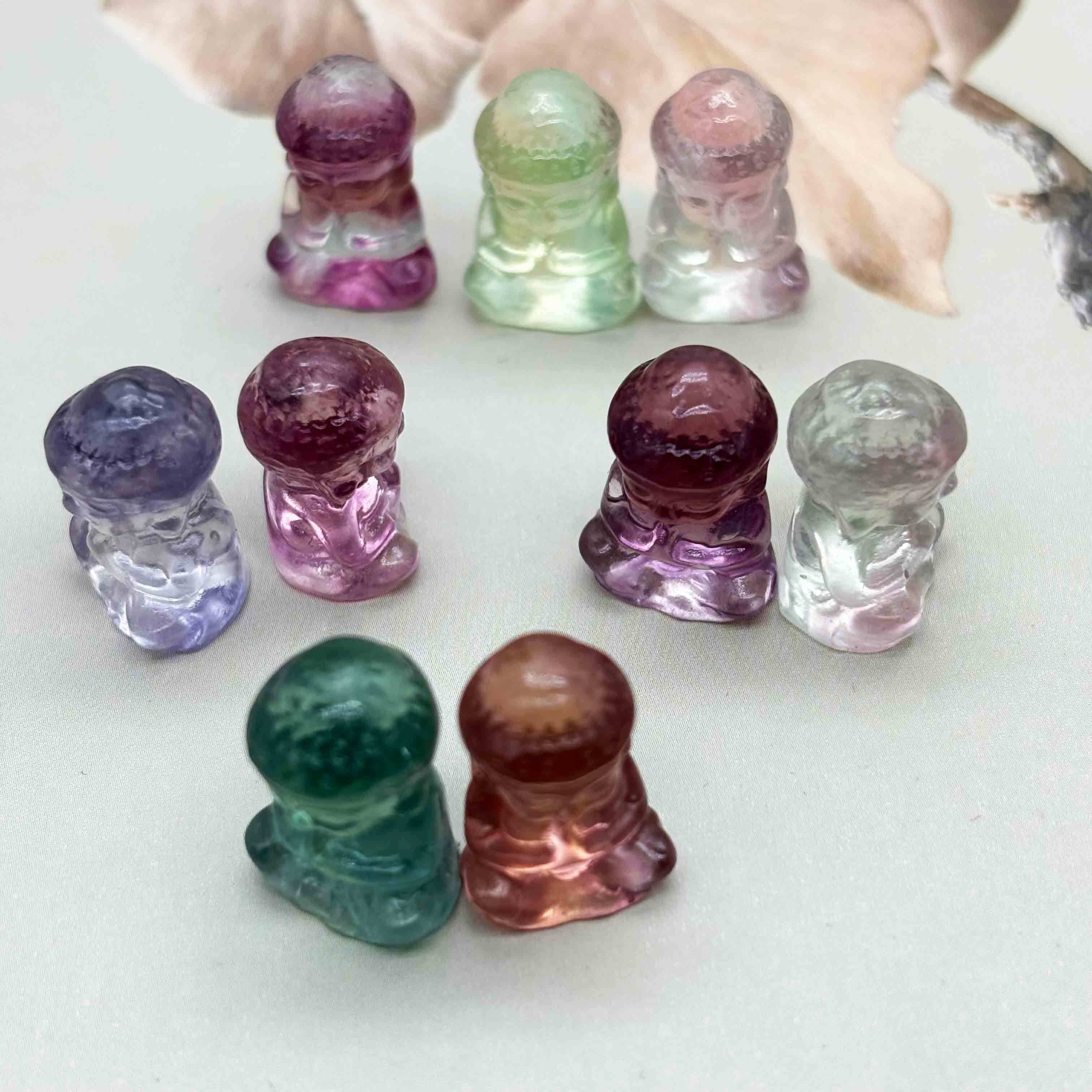 Fluorite Small Death God Carving, Interior Decoration, Energy Stone,  Exquisite Small Gifts, Desktop Small Ornaments - Temu