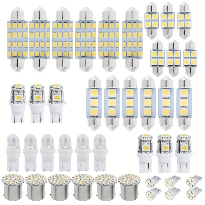  AUTOONE Bombilla LED H7 mejorada de 6000 K, color blanco, bombillas  LED H7 400% más brillantes con turbofán, no requiere adaptador Plug and  Play, bombilla de repuesto halógena sin polaridad de