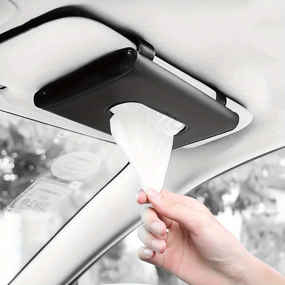 1pc Papier Handtuchbox für Auto montiert Auto Handlauf Sonnenschutz Auto  Cup Halter Schublade Auto Interieur Lagerung