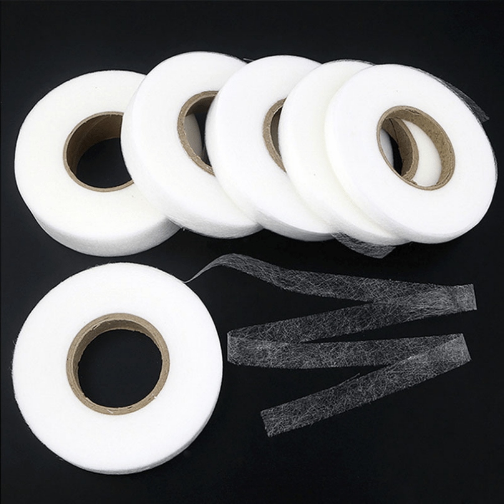 White Double Sided Sewing Accessory Adhesive Tape Cloth Apparel Fusible  Interlining Fabric Tape