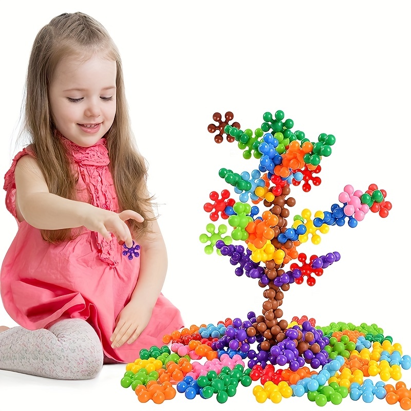 Juguetes para niños y niñas de 4 a 5 años, bloques magnéticos para niños  pequeños, azulejos, construcción, aprendizaje, educación, tronco,  preescolar