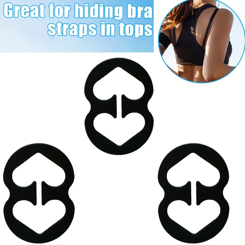 10pcs Women Non-slip Bra Strap Clips Adjustable Bra Buckle Bra Straps Holder