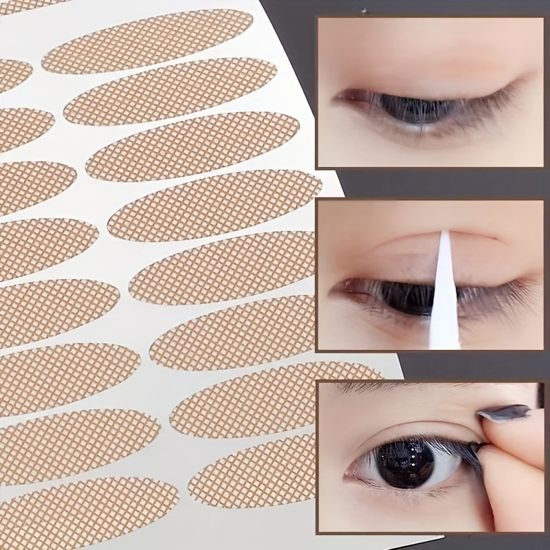 20 Sheets Double Eyelid Sticker Tool Stickers Makeup Tape Invisible Double  Eyelid Stickers Double Sided Boobtape Double Back Tape Double Eyelid Tapes