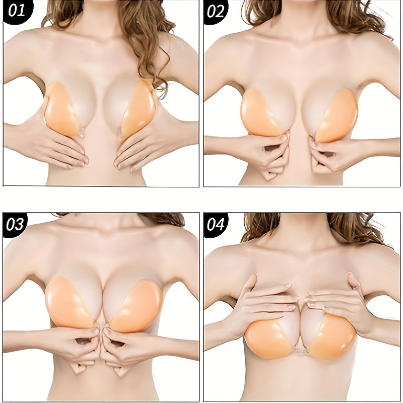 Front Tied Breast Paste, Breathable Backless Push Up Bra, Women's Lingerie  & Underwear Accessories