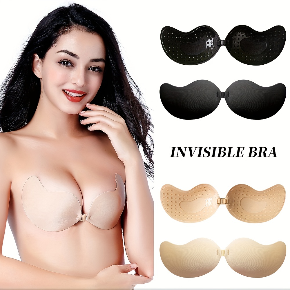 MITALOO Adhesive Bra Invisible Strapless Backless Bra Sticky Push up  Silicone Bra for Women, Pink, A : : Clothing, Shoes & Accessories