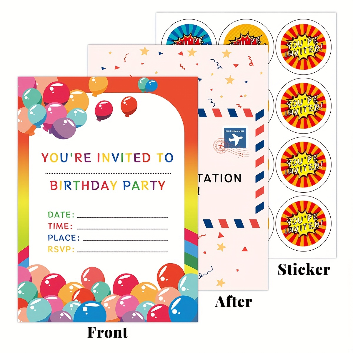 Pegatina personalizada para fiesta de sirena, etiquetas decorativas para  fiesta de cumpleaños de niña, diseña tu propio texto, pegatina para Baby