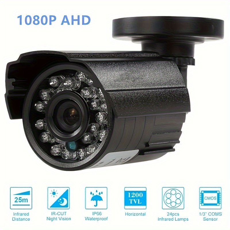 Mini caméra dôme extérieure 2 Mpx HD 1080P analogique AHD / TVI  / CVI / CVBS vision nocturne