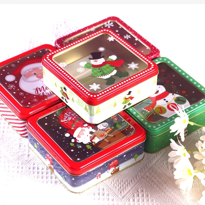Small Items Storage Box Mini Tin Box Square Tinplate Box Jewelry Box  Durable US