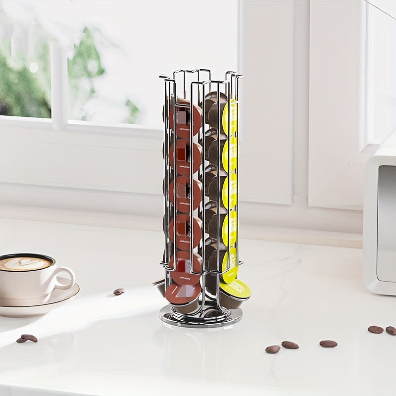 Soporte acrílico para cápsulas de café Nespresso, juegos de café, estantes  de almacenamiento, Torre dispensadora de