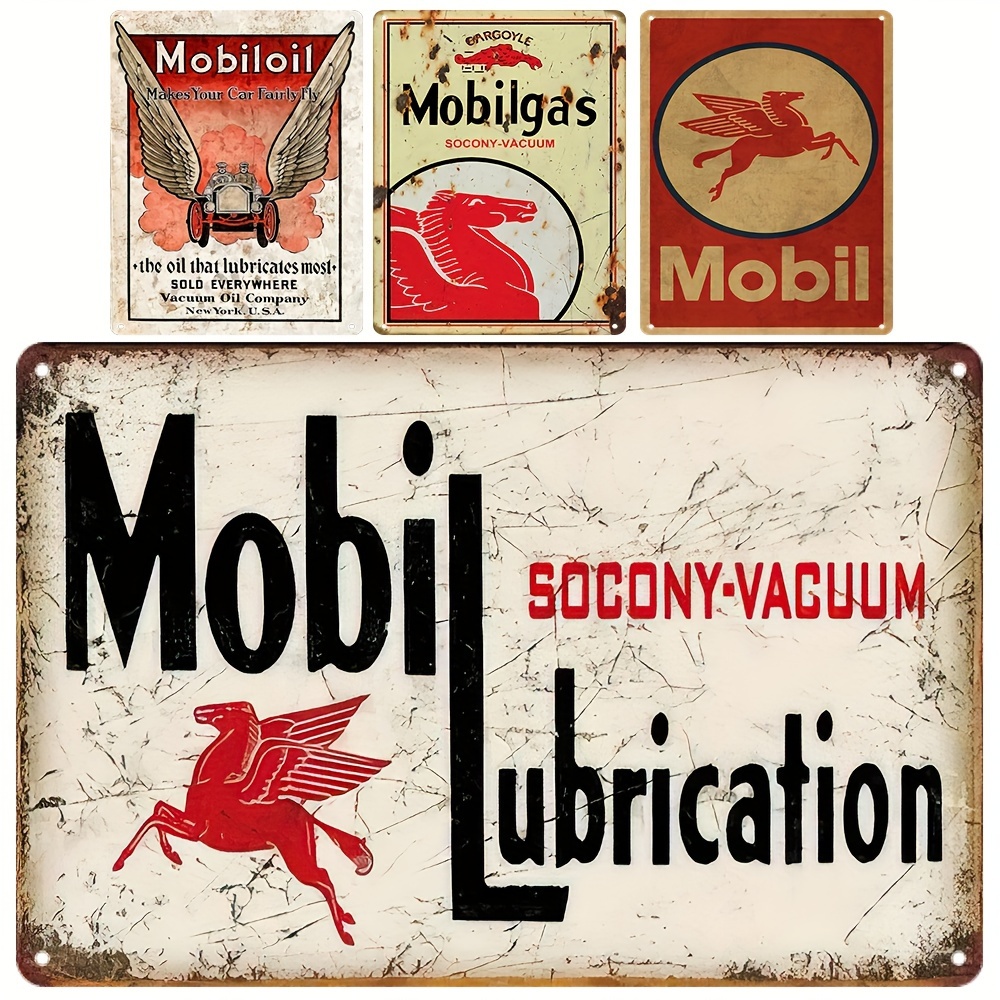  Vintage Auto Motorcycle Oil Gasoline Metal Tin Signs Retro  Garage Metal Signs Old Car Shop Posters Oil And Gas Station Sign Man Cave  Garage Bar Wall Decor 5 Pcs 8×12 Inches 