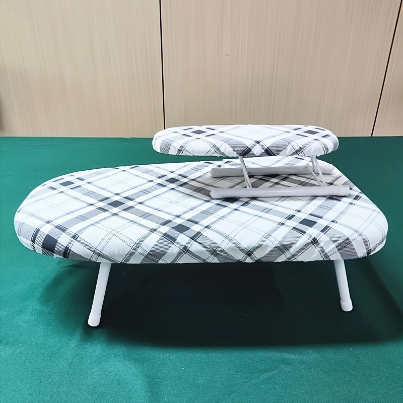 Tabla de planchar plegable con soporte para plancha, aislamiento térmico, 4  ajustables, tabla de planchar con patas plegables para el hogar, 36