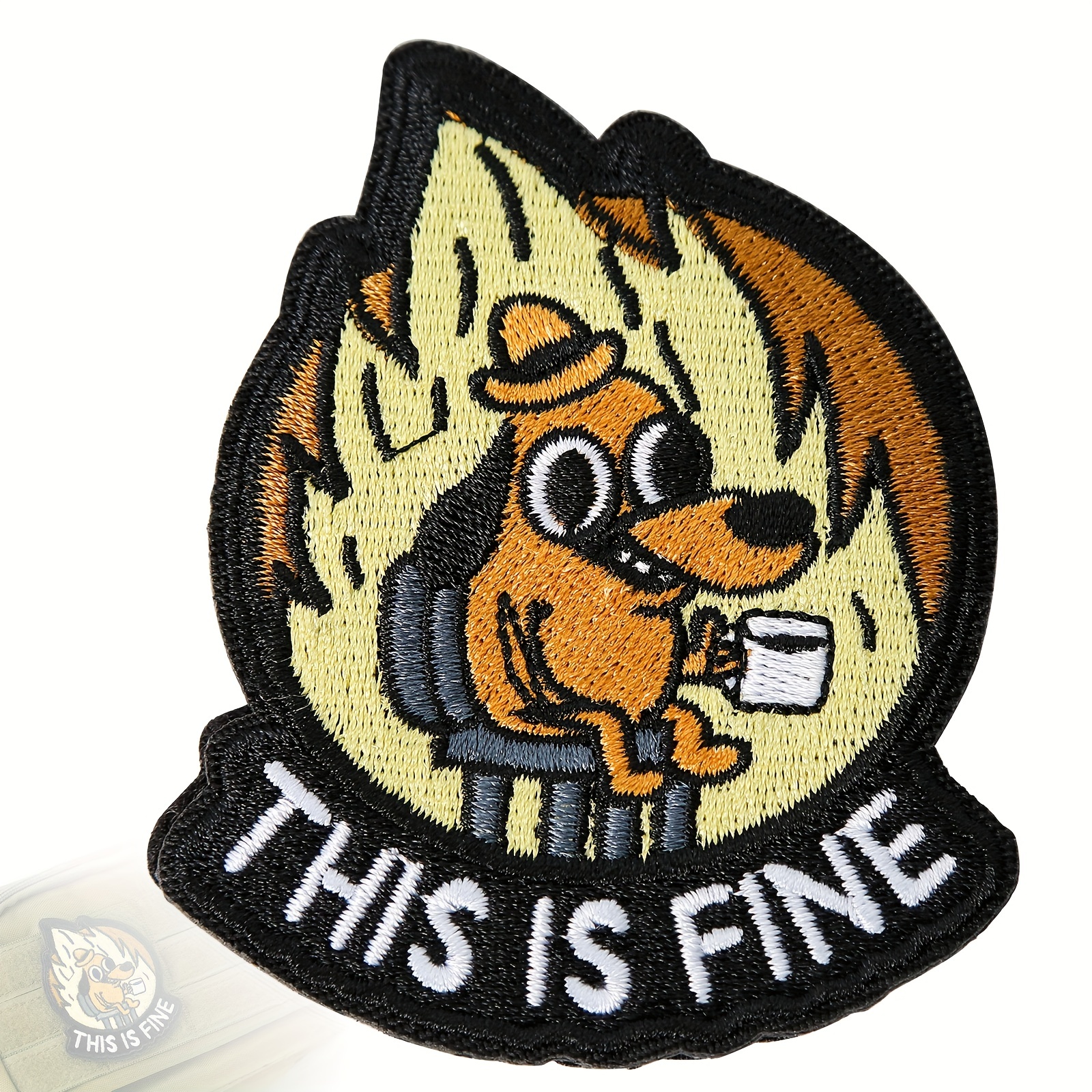 Funny Cat Creative And Novel Morale Patches Embroidered - Temu
