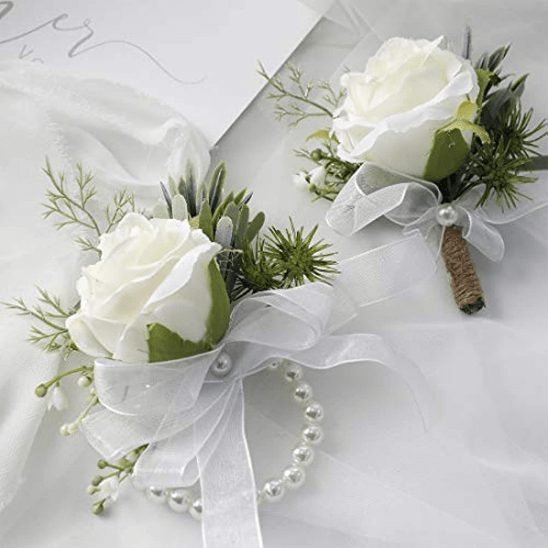 Burnt Corsage Or Boutonniere Prom Artificial - Temu