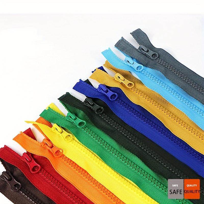 Assorted Colors Ykk #5 Vislon Separating Jacket Zippers for Sewing Coat  Jacket - Plastic Zippers Bulk 5 or 10 Colors Mixed (22 Inches 5pcs) 