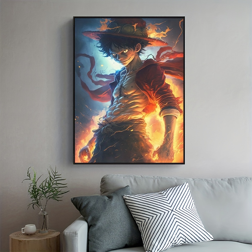 Acquista 40x60 cm Anime ONE PIECE Rufy Poster da parete su tela