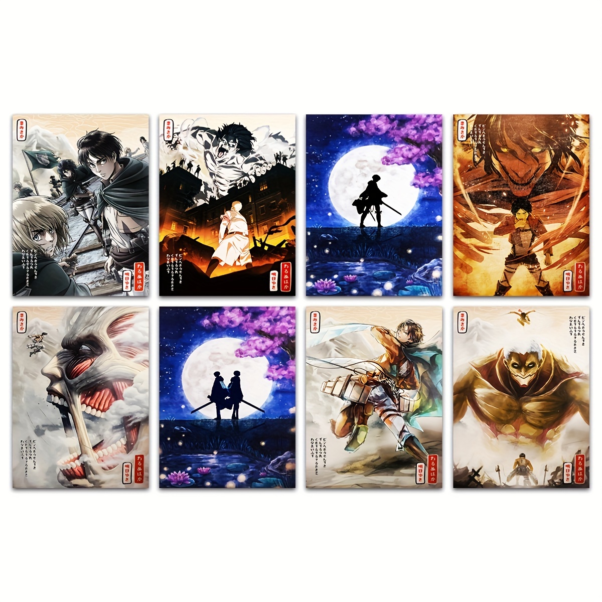 NEW!Hot Anime Vintage Posters Shingeki no Kyojin The Final Season Part 2  Kraft Paper Sticker DIY Room Bar Cafe Decor Art Wall