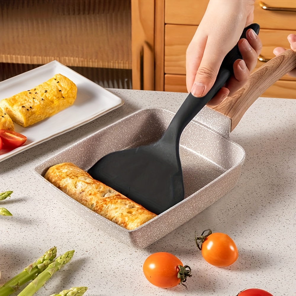 Wooden Grip Stainless Steel Slotted Spatula /Pancake Or Egg Turner-  Multicolour
