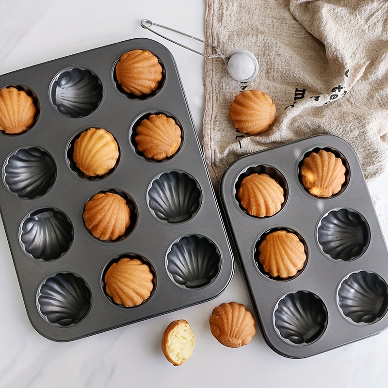 12Cup Chestnut Shaped Baking Pan Madeleine Mold Non-stick Chocolate Dessert  Pastry Tray Cake Decoration Tools Kitchen Bakeware