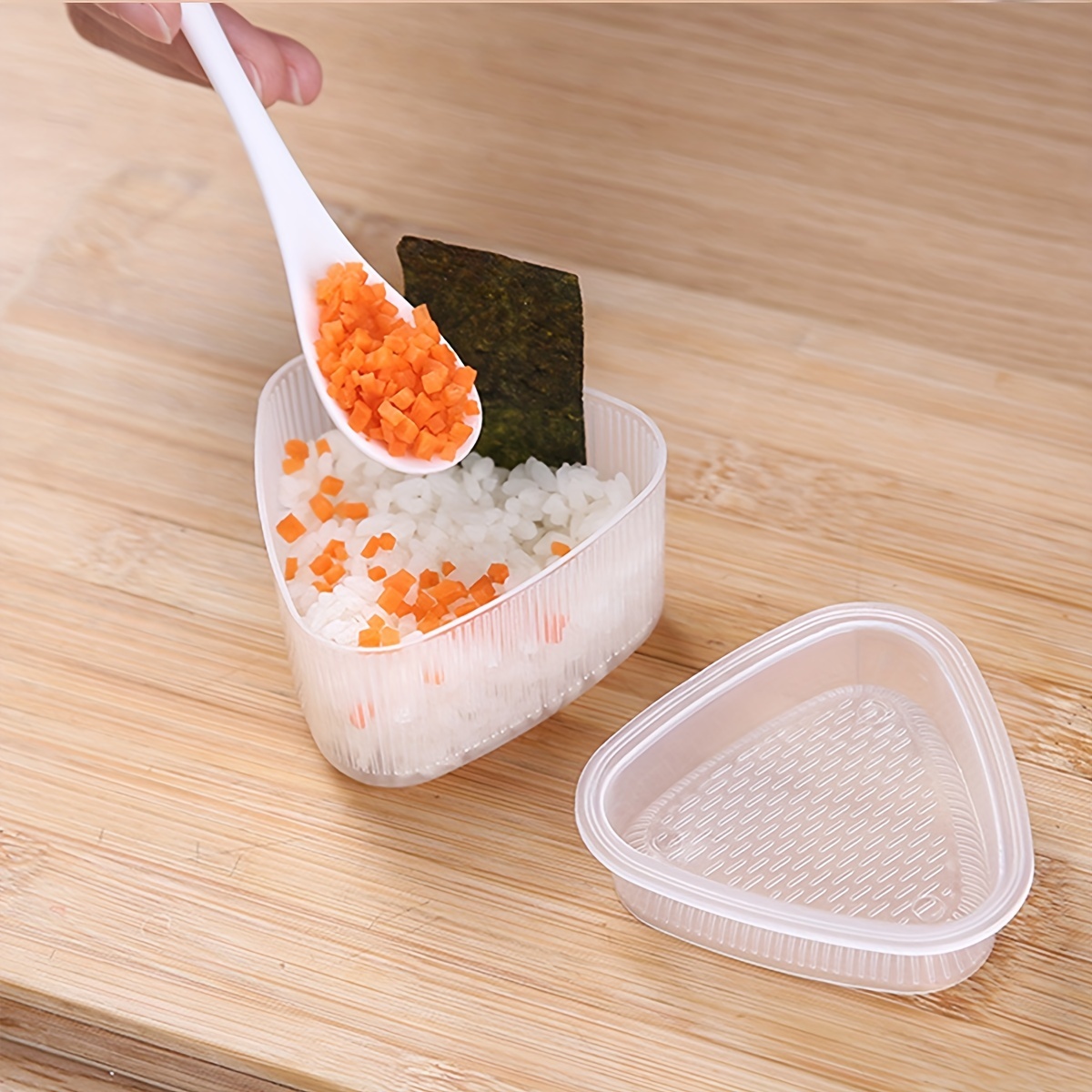 TAORISH Onigiri Mold 3 Pack Rice Mold Musubi Maker Kit Press Classic Triangle Rice Ball