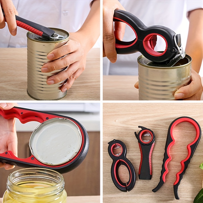 Multifunctional Kitchen Bottle Opener, Easy Twist Jar Opener, Lid Grip,  Wine Opener, Can Opener, Multi-opener For Kitchen - Temu