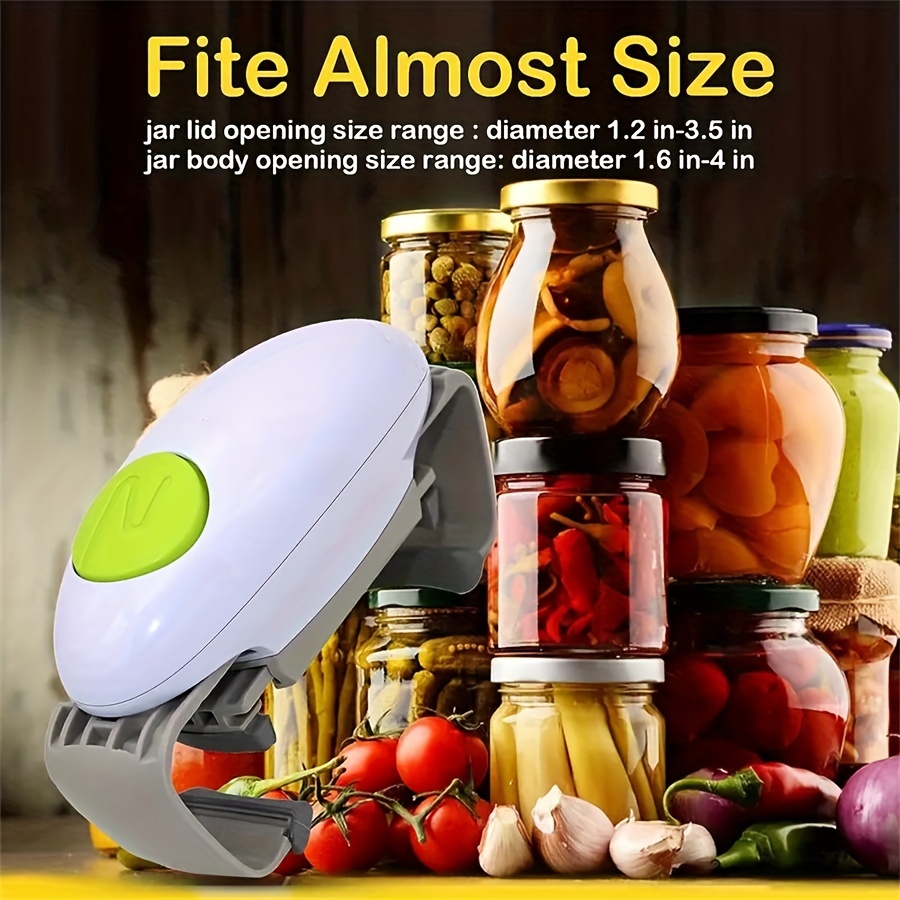 Electric Jar Opener for Weak Hands, Automatic Jar Openers for Kitchen  Battery Operated Jar Opener Safety Kitchen Gadget One Touch Can Opener  Hands