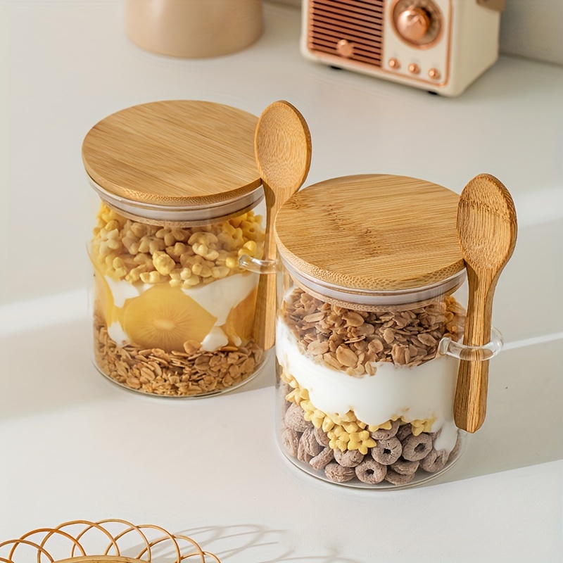 Glass Airtight Jars With Lids Spice Storage Jar Seasoning - Temu