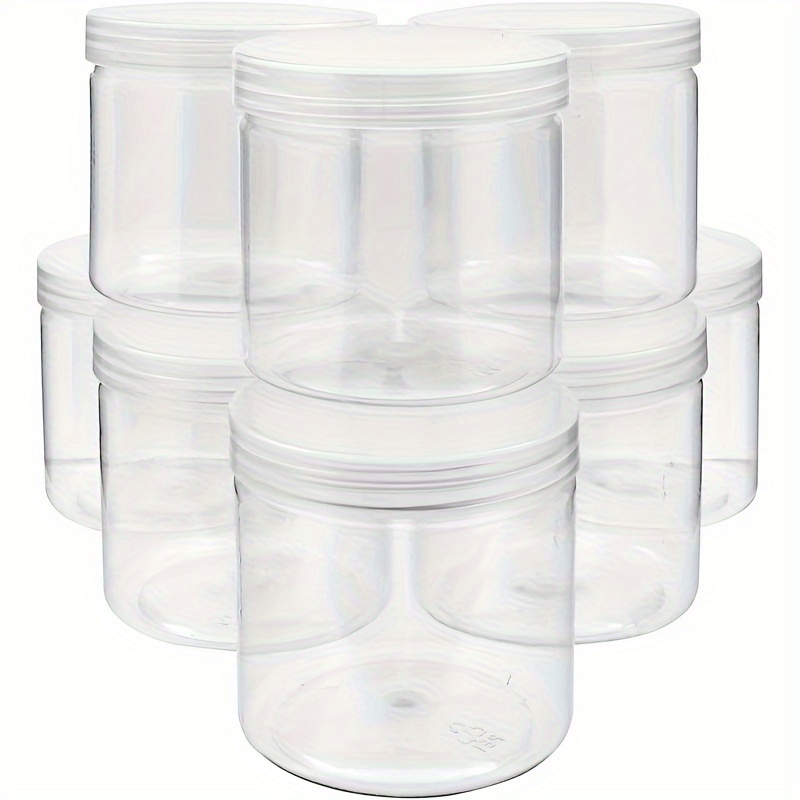 60pcs 3 Gram / 3ML Empty Sample Containers with Lids, Plastic