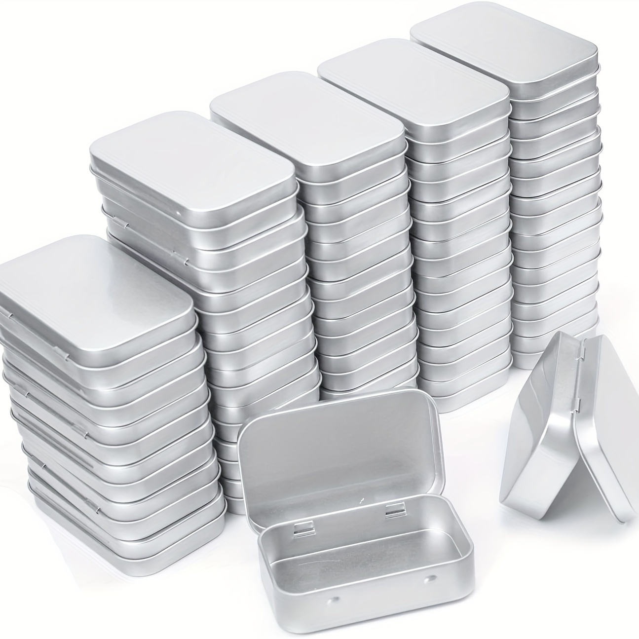 Mini cajas metálicas con bisagras para guardar tus tesoros