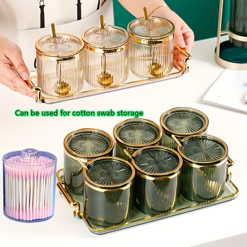 1pc Acrylic Clear Hair Tie Storage Box Transparent Hair Tie Organizer Hair  Accessories Display Case With Lid For Home