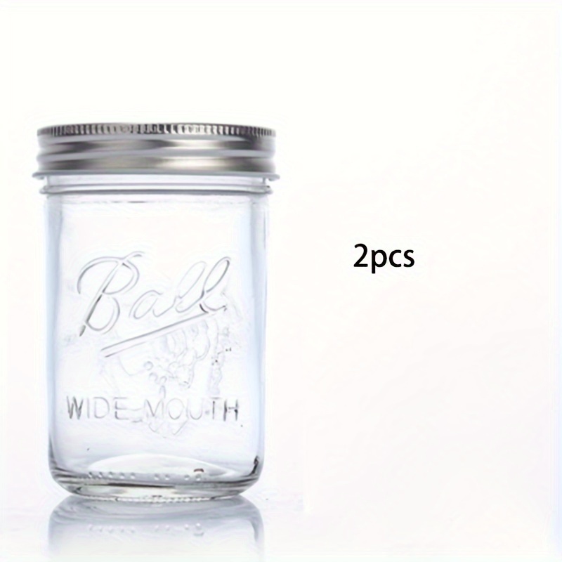 Whiteboard Mason Jars With Silver Lids For Kitchen Storage, Pickles, And  Spice Jars - Includes Wide Mouth Stickers And Whiteboard Pens - Temu